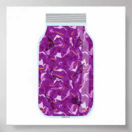 Póster Comida en lata - Colegio cogido