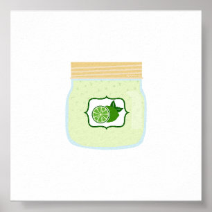 Póster Comida en lata - Curva de cal