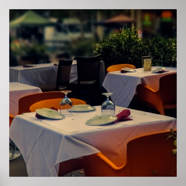 Póster Comida exterior, en un poster (Frente)