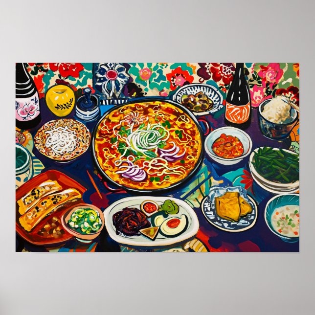 Póster Comida familiar (Frente)