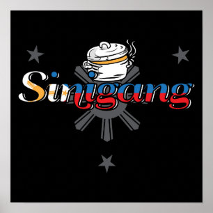 Póster Comida filipina de Filipinas en Singapur