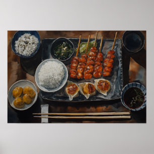 Póster Comida japonesa