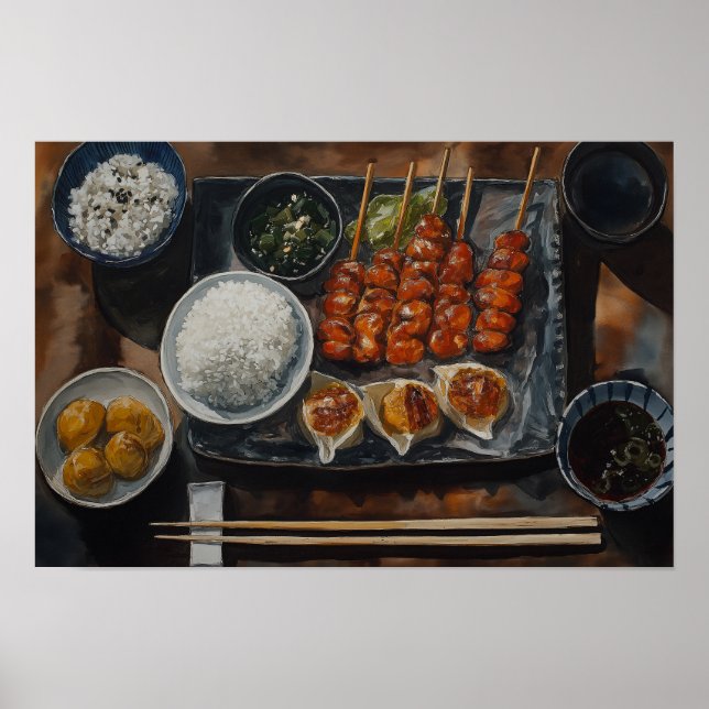 Póster Comida japonesa (Frente)