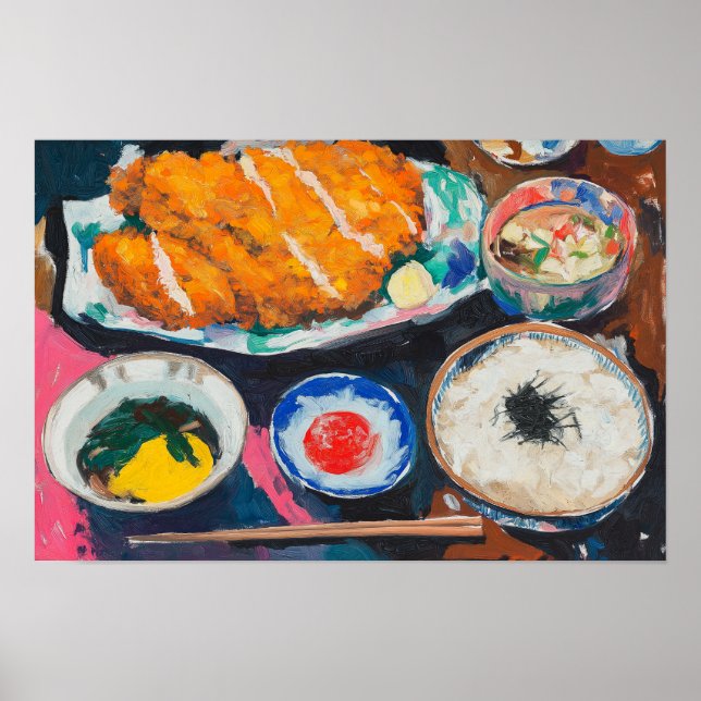 Póster Comida Japonesa (Frente)