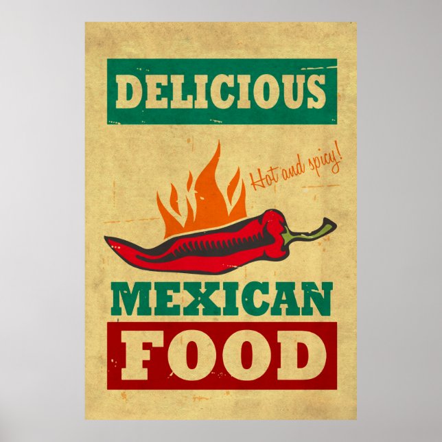 Póster Comida mexicana (Frente)