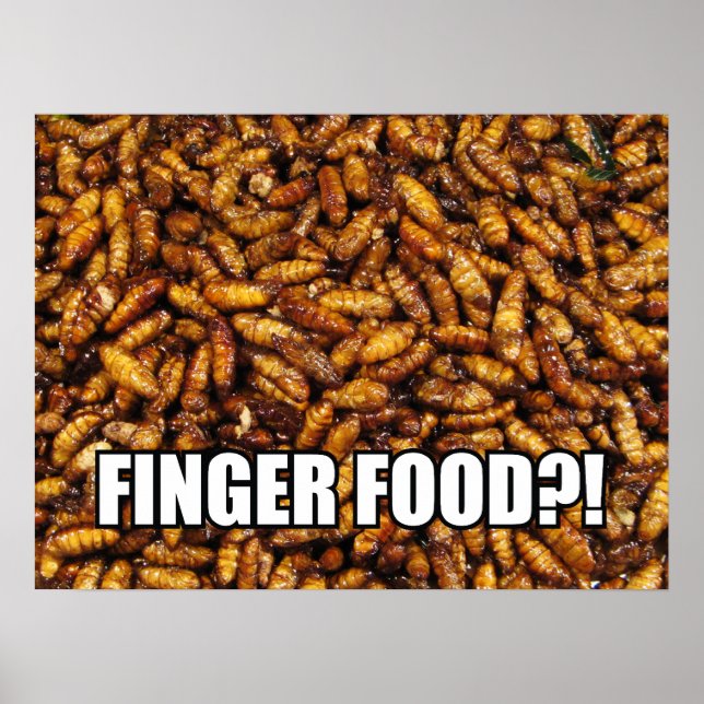 PÓSTER ¿COMIDA PARA LOS DEDOS?! MEME (Frente)