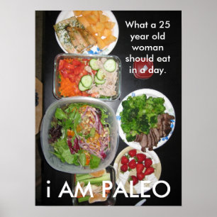Póster Comida por un día.