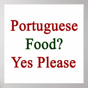 Póster Comida portuguesa Sí Por Favor
