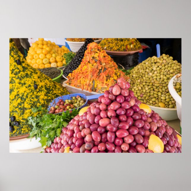Póster Comida Recogida En El Mercado (Frente)