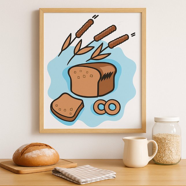 Póster Comida rústica para granjas de pan integral (Subido por el creador)