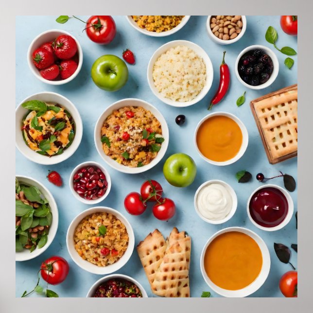 Póster Comida variada (Frente)