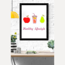 Comida Y Bebidas Coloridas Y Saludables