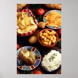 Póster Comidas de la patata