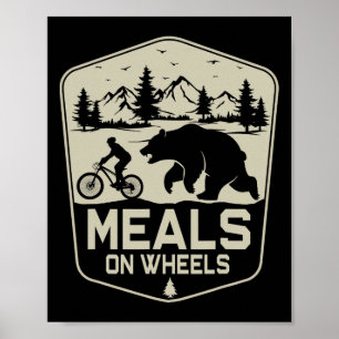 Póster Comidas Sobre Ruedas Ciclismo Bear Mountain Ciclis