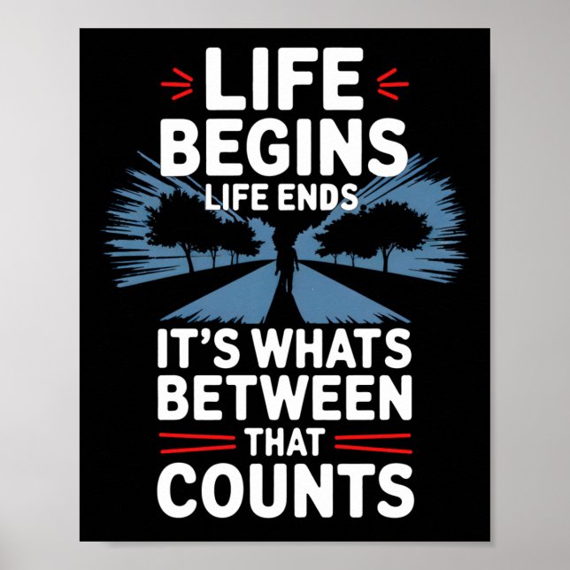 Póster Comienza la vida (Frente)