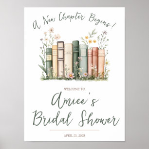 Póster ¡Comienza Un Nuevo Capítulo! Signo de bienvenida d