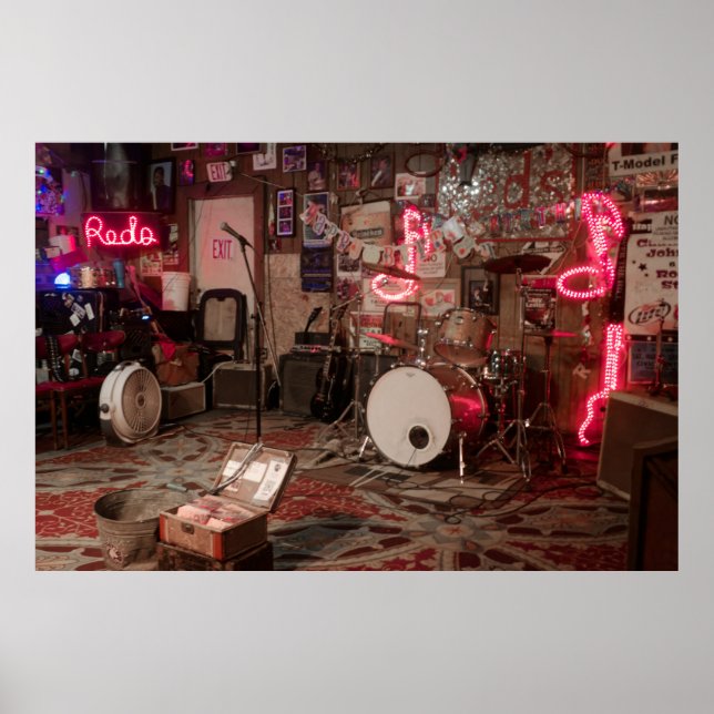 Póster Comienzo De La Noche En El Juke Joint (Frente)