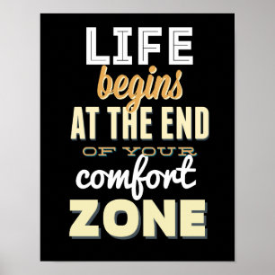Póster Comienzo de vida Poster Inspirador de la tipografí