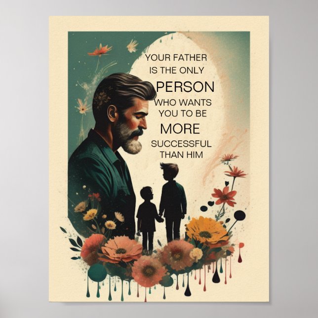 Póster Comilla padre, Imprimir, Papel Poster de valor (ma (Frente)