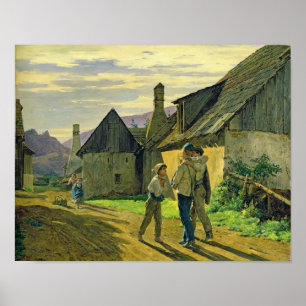 Póster Coming home from the war, 1859