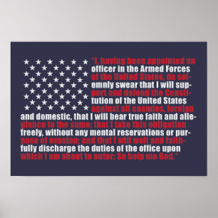 Póster Comisión del juramento de la bandera