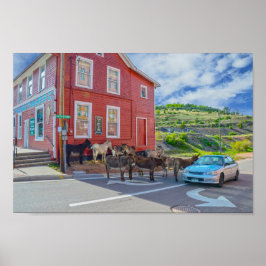 Póster Comité de Bienvenida de Donkey, Cripple Creek Colo