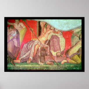 Póster Comitiva Dionysian con Dionysus