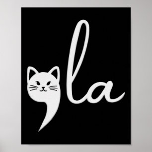 Póster Comma de gato lindo-la Kamala Harris presidente 20