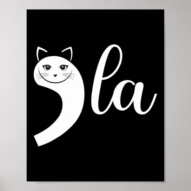 Póster Comma De Gato Retro 2024 La Kamala Harris Para Pre (Frente)