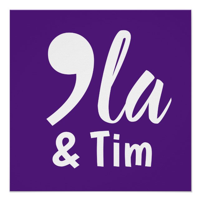 Póster Comma Kamala y Tim 2024 (Anverso)