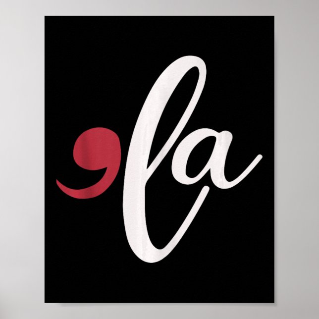 Póster Comma La Heart Kamala Harris 2024 Señora President (Frente)