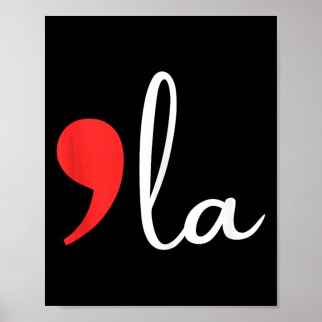 Póster Comma La Kamala Harris 2024 Presidente Comma La Re (Frente)