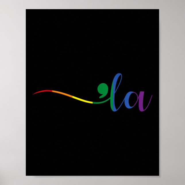 Póster Comma La Kamala Harris Lgbt Elección Posticial Cue (Frente)