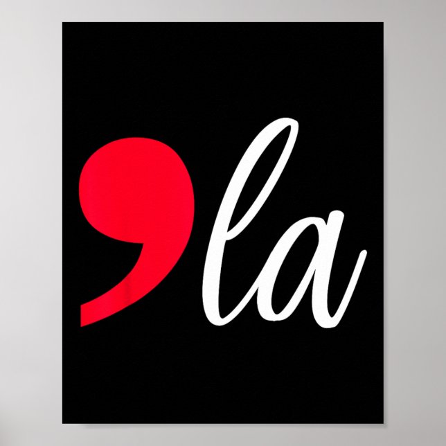 Póster Comma La Kamala Harris Por La Presidenta 2024 Muje (Frente)