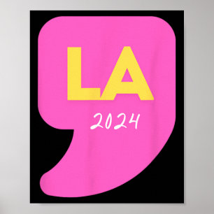 Póster Comma La Kamala Harris por las elecciones presiden