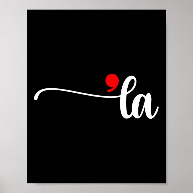 Póster Comma La Kamala Harris Puntuación La elección (Frente)