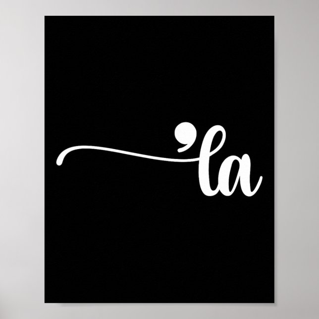 Póster Comma La Kamala Harris Puntuación La elección (Frente)