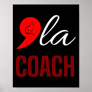 Póster Comma La Kamala Harris Tim Walz Coach 2024 La Comm