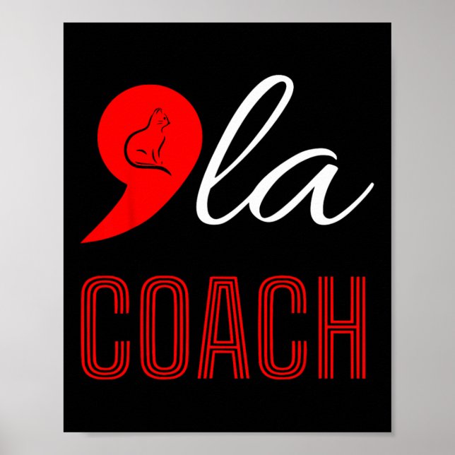 Póster Comma La Kamala Harris Tim Walz Coach 2024 La Comm (Frente)