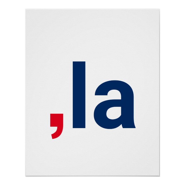 Póster Comma La kamala pronunciación graciosa patriótica (Anverso)