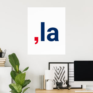 Póster Comma La kamala pronunciación graciosa patriótica