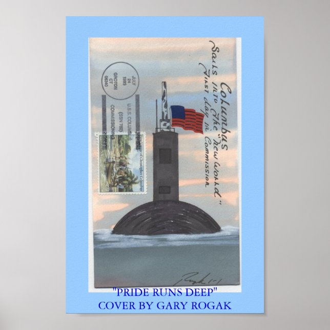 PÓSTER COMMISSIONING USS COLUMBUS (Frente)