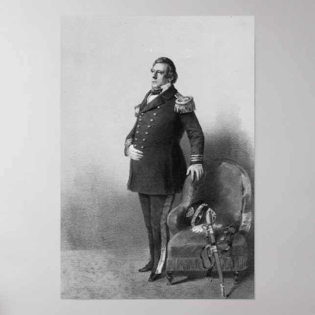 Póster Commodore Matthew Calbraith Perry (Frente)