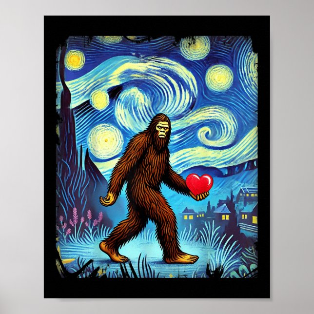 Póster Cómnito Sasquatch Boys Día de San Valentín de pies (Frente)