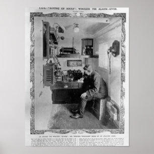 Póster Como a bordo del "Titanic" destrozado