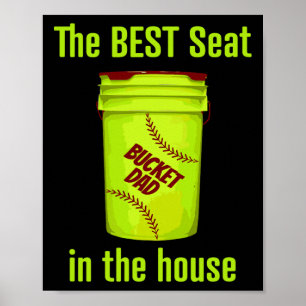 Póster Como camisetas suaves papá mejor asiento en la cas
