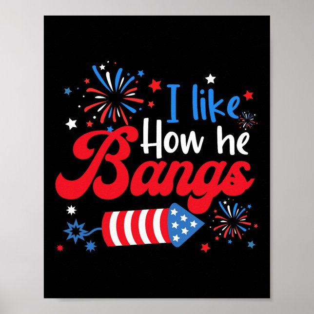 Póster Como Cómo Explota Fuegos Artificiales Pareja Funny (Frente)