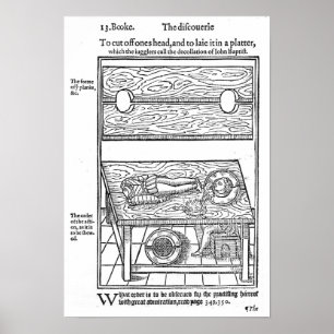 Póster Cómo cortar su cabeza