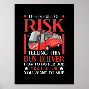 Póster Cómo Decir A Este Controlador De Bus Cómo Hacerlo
