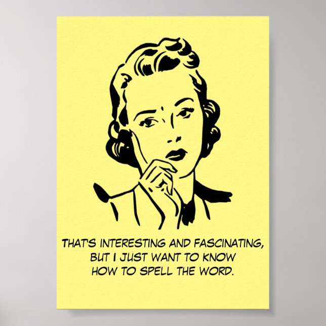 Póster Cómo deletrear la cita de un tribunal de justicia (Frente)